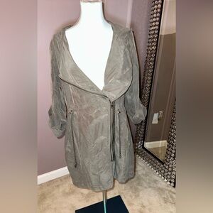 Versatile Olive Green Trench Coat